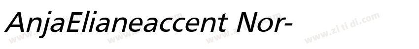 AnjaElianeaccent Nor字体转换
